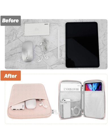 Funda MoKo para Tabletas 9-11" Rosa con Bolsillo