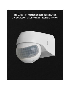 Interruptor de Luz QWORK con Sensor PIR 110-220V 2 Pzas 2