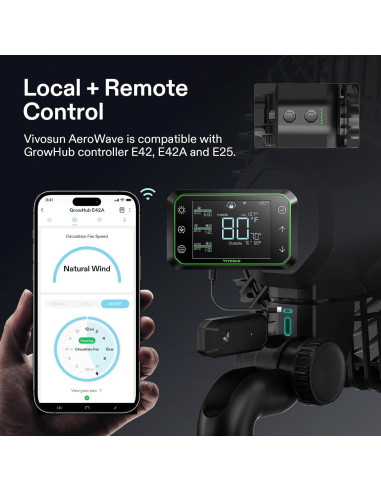 Ventilador VIVOSUN AeroWave E6 6" Control Wi-Fi IP-54