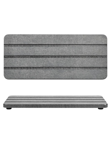 Bandeja de Baño Temoyj de Diatomita Gris 23x10 cm