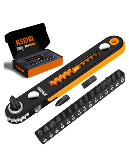 KSEIBI Juego de Llaves de Carraca Mini 18 Piezas Compacto KSEIBI Juego de Llaves de Carraca Mini 18 Piezas Compacto