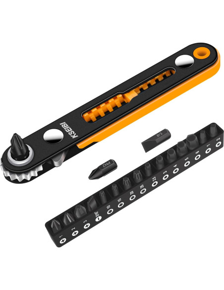 KSEIBI Juego de Llaves de Carraca Mini 18 Piezas Compacto KSEIBI Juego de Llaves de Carraca Mini 18 Piezas Compacto