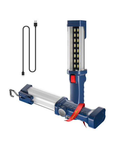 Luz de trabajo LED WARSUN 30W 1200 lúmenes recargable Luz de trabajo LED WARSUN 30W 1200 lúmenes recargable