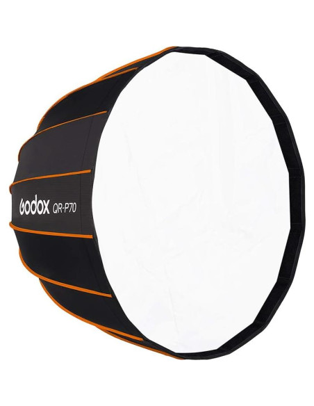 Godox QR-P70 Softbox Parabólico 70cm Montaje Bowens Godox QR-P70 Softbox Parabólico 70cm Montaje Bowens
