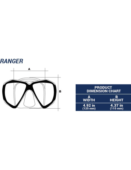 Kit de Snorkel Cressi Ranger y Tao - Máscara y Snorkel Kit de Snorkel Cressi Ranger y Tao - Máscara y Snorkel