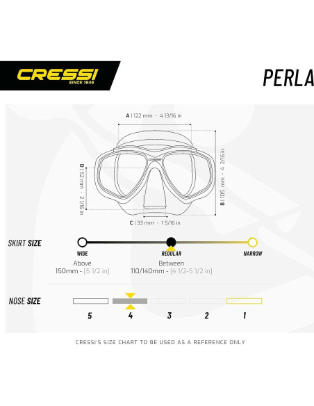 Paquete Snorkel Cressi Perla & Mexico Adulto Negro Paquete Snorkel Cressi Perla & Mexico Adulto Negro