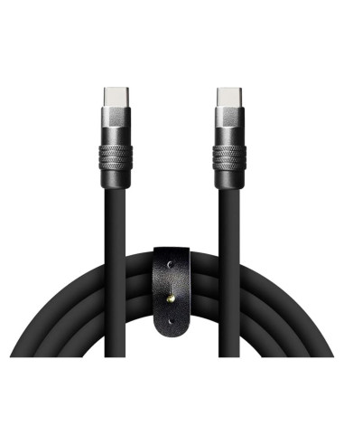 Cable Chubby GentsStride Samurai Negro 2m Carga Rápida 240W