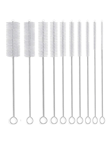 Juego de 10 Cepillos Limpiadores de Tubos Desin 20.32 cm Juego de 10 Cepillos Limpiadores de Tubos Desin 20.32 cm