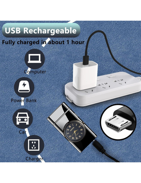 Encendedor Eléctrico USB RSBYE Doble Arco Resistente al Viento Encendedor Eléctrico USB RSBYE Doble Arco Resistente al Viento