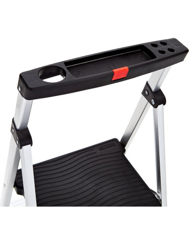 Escalera de 2 peldaños Rubbermaid RMA-2, aluminio ligera