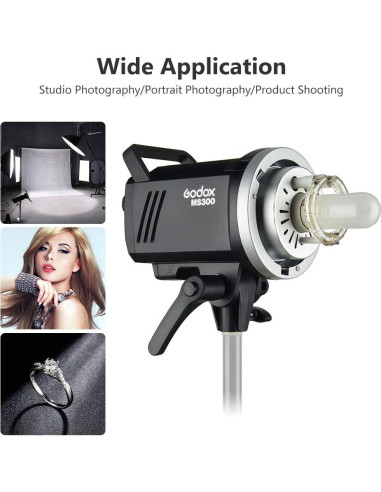 Godox MS300 Luz Estroboscópica 300Ws 5600K con Montura Bowens