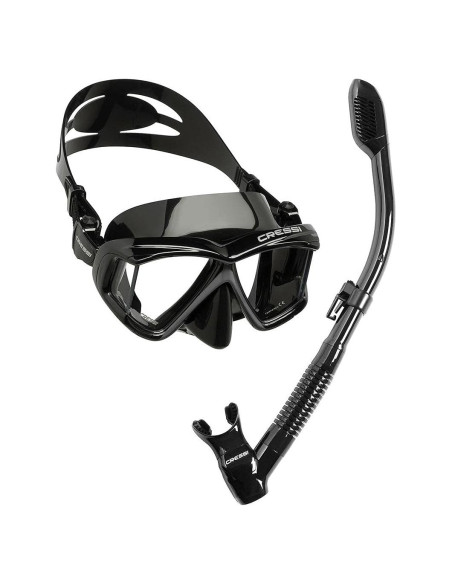Kit Snorkel y Máscara Cressi Pano 4 y Supernova Dry Kit Snorkel y Máscara Cressi Pano 4 y Supernova Dry