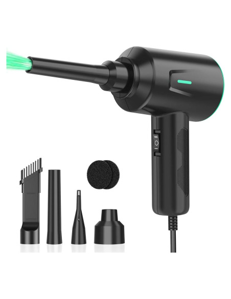 Soplador de Aire Meudeen AD08A 500W 2 Velocidades Verde Soplador de Aire Meudeen AD08A 500W 2 Velocidades Verde
