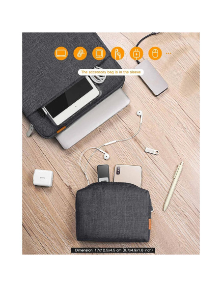 Inateck Funda Protectora para Laptop 16" con Accesorios Inateck Funda Protectora para Laptop 16" con Accesorios