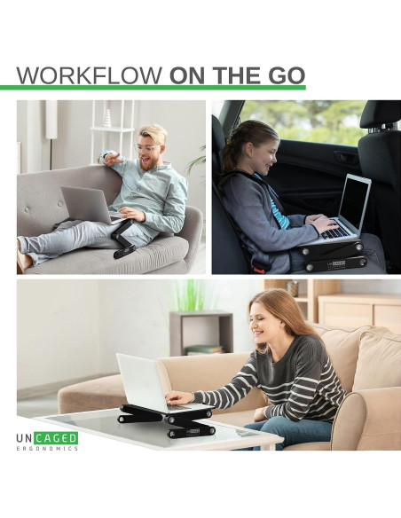 Soporte de Laptop Ajustable Uncaged Ergonomics - Negro Soporte de Laptop Ajustable Uncaged Ergonomics - Negro