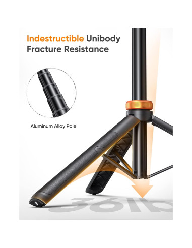 Trípode Extensible EUCOS para Teléfono 157 cm Control Remoto