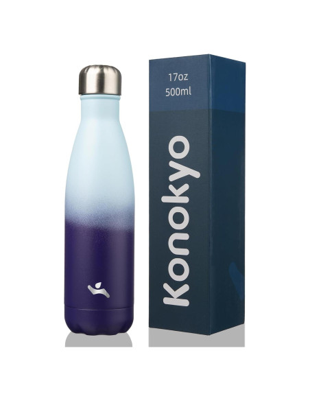 Botella de Agua Aislada Konokyo 500 ml Doble Pared Sueño Oceánico Botella de Agua Aislada Konokyo 500 ml Doble Pared Sueño Oceánico