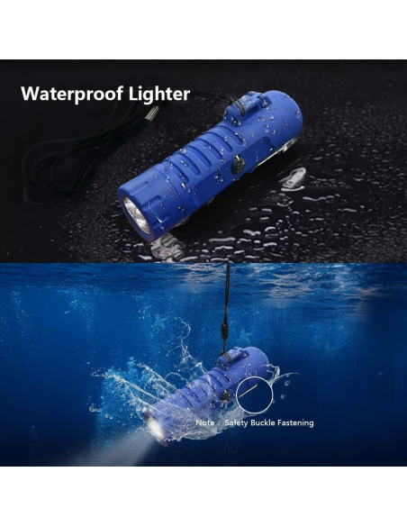 Encendedor Plasma RSBYE Doble Arco Impermeable Azul Encendedor Plasma RSBYE Doble Arco Impermeable Azul