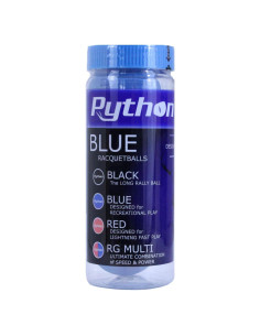 Pelota de Raquetbol Python Azul Estándar 0.17 kg