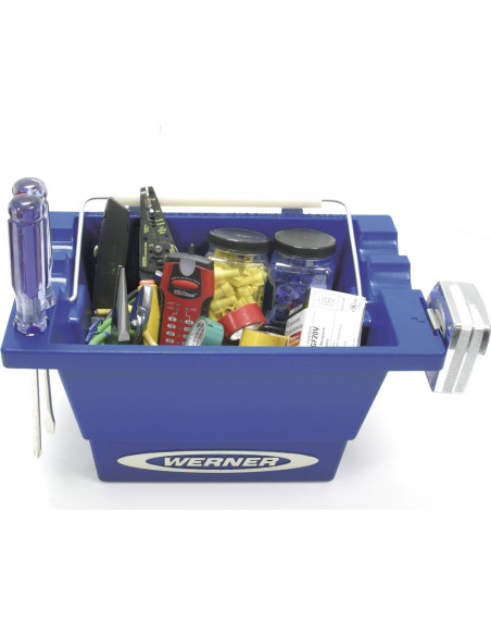 Cubo de Trabajo Werner AC50-JB-3 11,34 kg para Escaleras Cubo de Trabajo Werner AC50-JB-3 11,34 kg para Escaleras