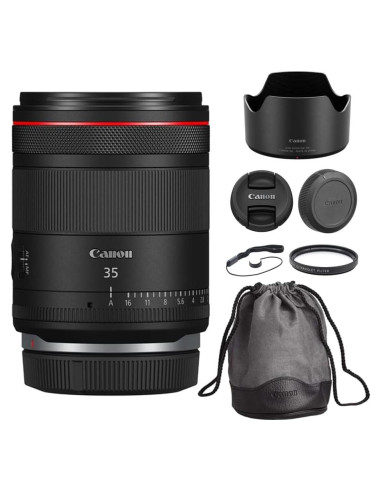 Lente Canon RF 35mm f/1.4 L VCM con Filtro UV y Sujetador