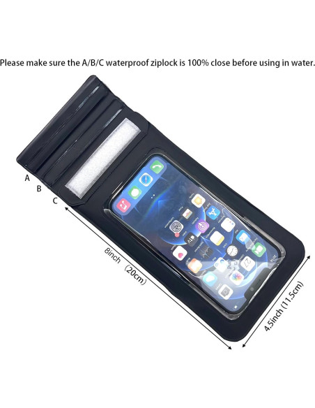 Funda Impermeable DRLOKPAK para Teléfono hasta 7" Flotante Funda Impermeable DRLOKPAK para Teléfono hasta 7" Flotante