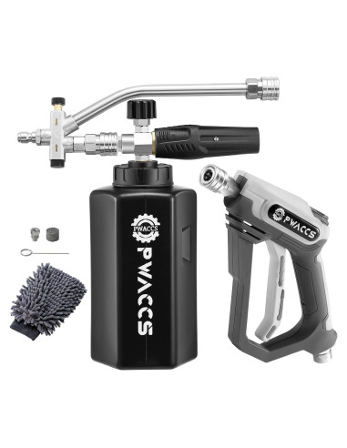 PWACCS Kit de Pistola de Espuma para Lavadora de Presión 1.5L