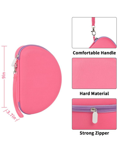 Funda para Auriculares Riwbox CT-7 Rosa Compacta y Segura
