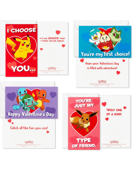 Kit de Tarjetas de San Valentín Pokémon Hallmark con Buzón Sonoro Kit de Tarjetas de San Valentín Pokémon Hallmark con Buzón Sonoro