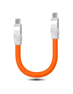 Cable de Carga Rápida GentsStride Tipo C 0.1m Naranja