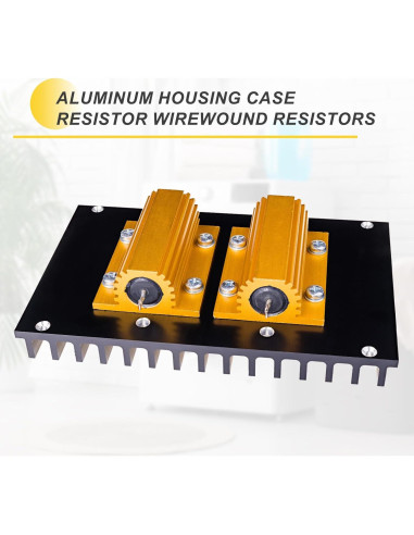 Resistores de Carcasa de Aluminio uxcell 25W 0.01 Ohm 3 Pcs
