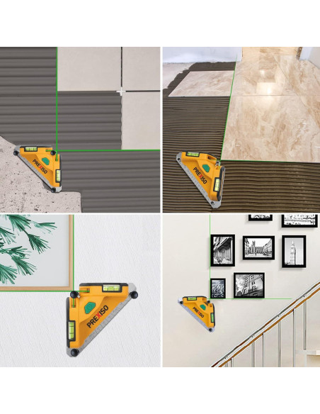 Nivel láser PREXISO Square 20m haz verde con burbujas Nivel láser PREXISO Square 20m haz verde con burbujas