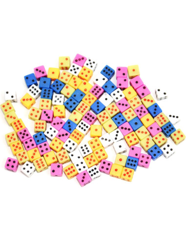 Dados Mini SmartDealsPro 100 Piezas 5mm Cuadrados