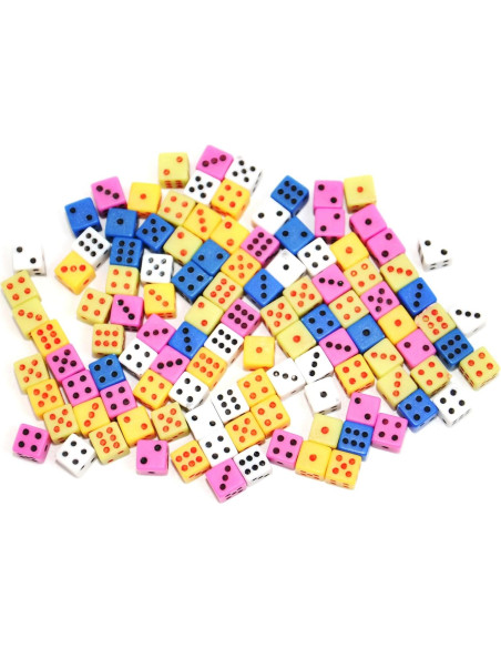 Dados Mini SmartDealsPro 100 Piezas 5mm Cuadrados Dados Mini SmartDealsPro 100 Piezas 5mm Cuadrados