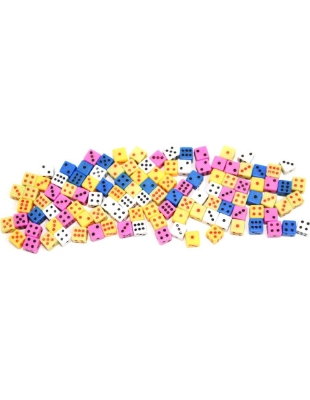 Dados Mini SmartDealsPro 100 Piezas 5mm Cuadrados Dados Mini SmartDealsPro 100 Piezas 5mm Cuadrados