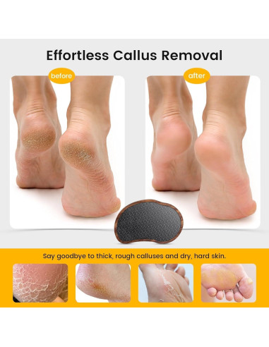 Lima de Pedicura BEZOX de Vidrio Nano con Mango de Madera