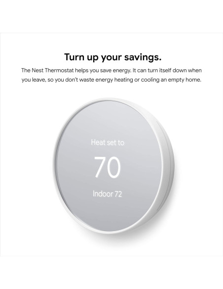 Termostato Inteligente Google Nest Wifi Programable Nieve Termostato Inteligente Google Nest Wifi Programable Nieve