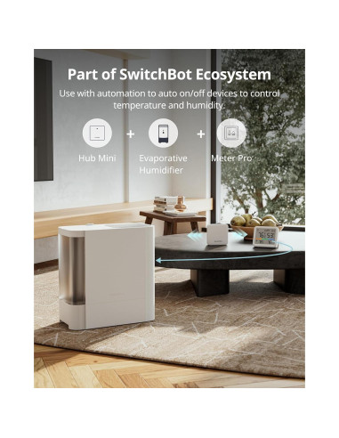 SwitchBot Termómetro Higrómetro Pro WiFi 5-en-1 con Sensor
