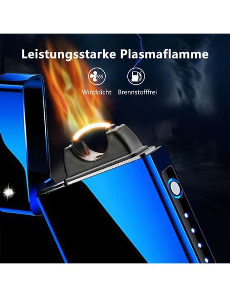 Encendedor de Arco Plasma GADATOP USB a Prueba de Viento Encendedor de Arco Plasma GADATOP USB a Prueba de Viento