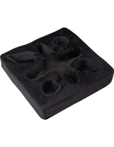 Soporte de almohada para bebidas Xchouxer Negro 4 compartimentos Soporte de almohada para bebidas Xchouxer Negro 4 compartimentos