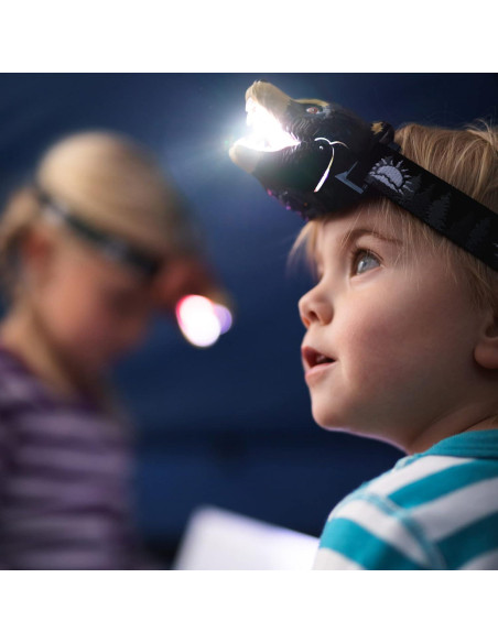 Linterna Frontal LED Oso Grizzly - Luz y Sonido para Niños Linterna Frontal LED Oso Grizzly - Luz y Sonido para Niños