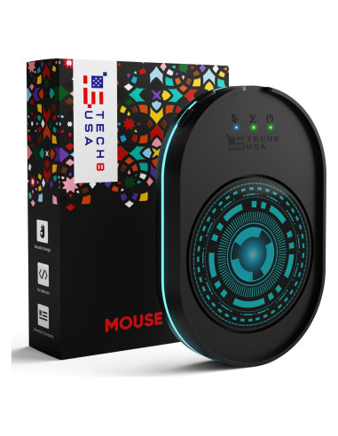 Mover de Mouse Indetectable TECH8 USA con Disco Holográfico 3D