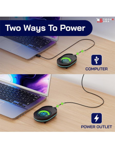 Mover de Mouse Indetectable TECH8 USA con Disco Holográfico 3D 2