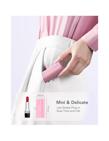 Cargador Portátil Charmast 5000mAh Carga Rápida 20W Rosa