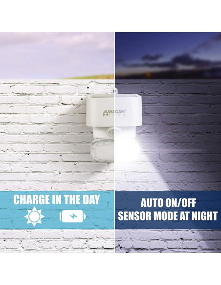 Luz Solar de Pared Wagan EL8569 2000 Lúmenes LED Impermeable Luz Solar de Pared Wagan EL8569 2000 Lúmenes LED Impermeable