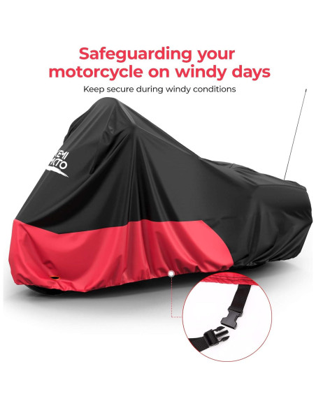 Funda de motocicleta KEMIMOTO KMF1814 impermeable 246x104cm Funda de motocicleta KEMIMOTO KMF1814 impermeable 246x104cm