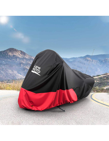 Funda de motocicleta KEMIMOTO KMF1814 impermeable 246x104cm