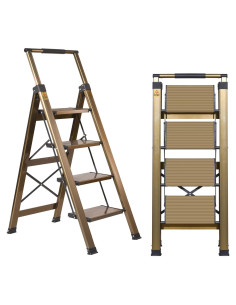 Escalera Plegable XinSunho 4 Pasos Aluminio Antideslizante