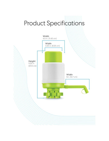 Bomba de agua manual Brio PU100LG 22,71L Verde