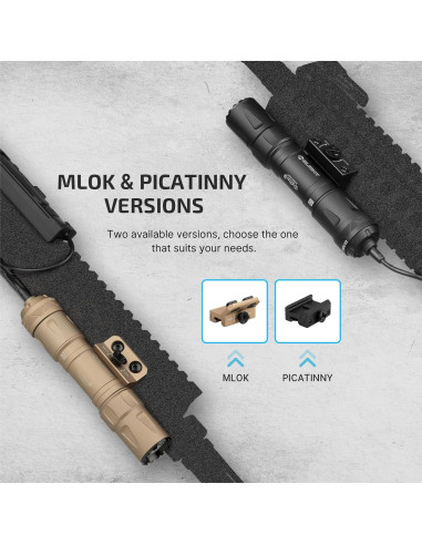 Linterna Táctica OLIGHT Odin S 1500 Lúmenes IPX8 Negra